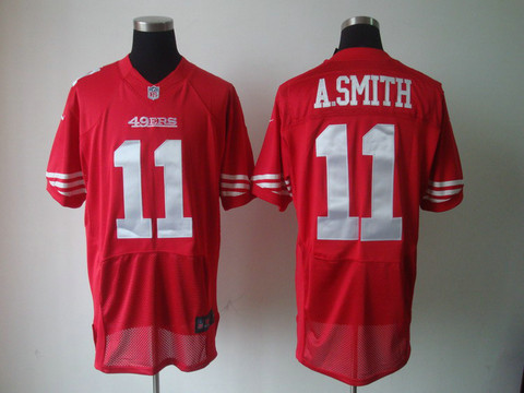 Nike Elite Jersey nfl San Francisco 49ers 11 A.Smith red